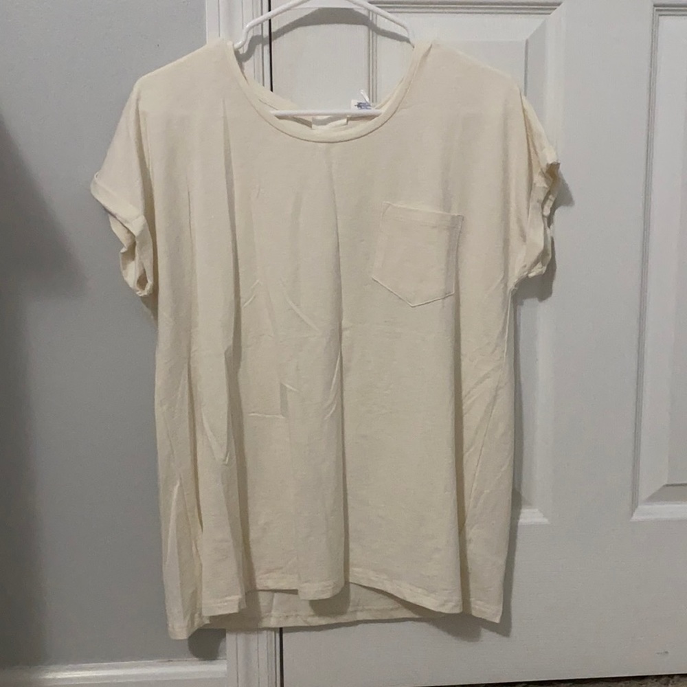 Brand New Simple Cream T-Shirt